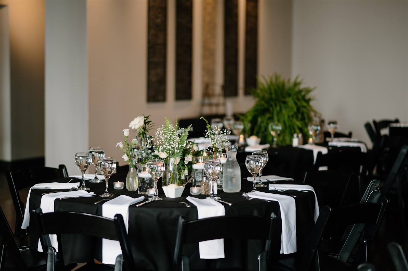 reception tables